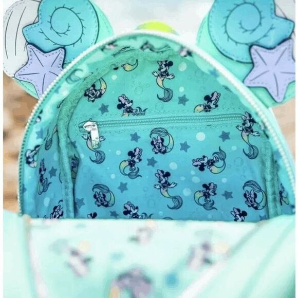 Loungefly Disney Mermaid Minnie Mouse Sea backpack